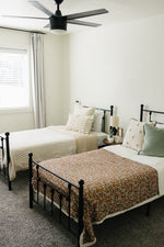 Mebie Baby Magnolia Floral Twin Muslin Quilt - 