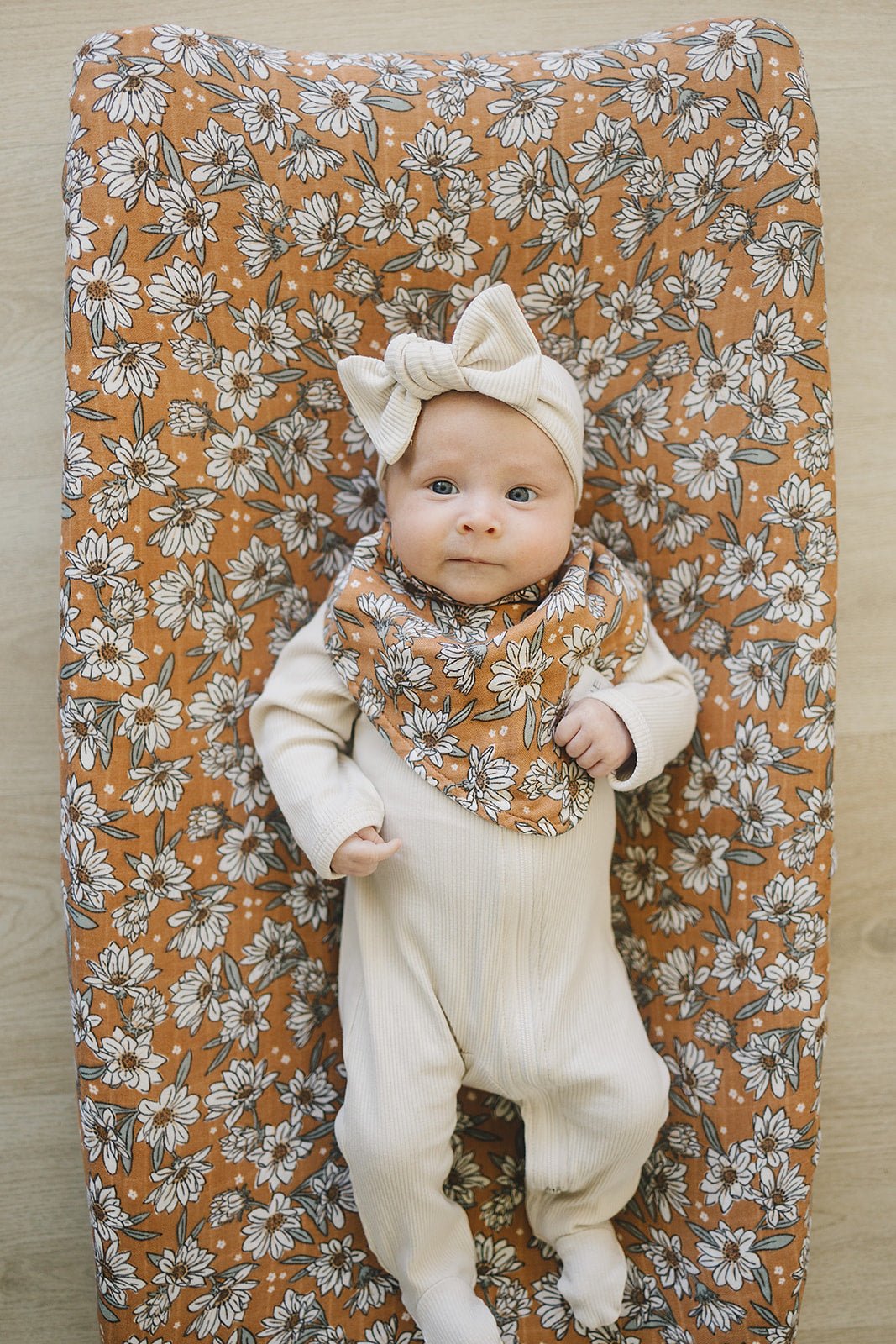 Mebie Baby Magnolia Muslin Baby Bib Soft Absorbent Drool Protection - 