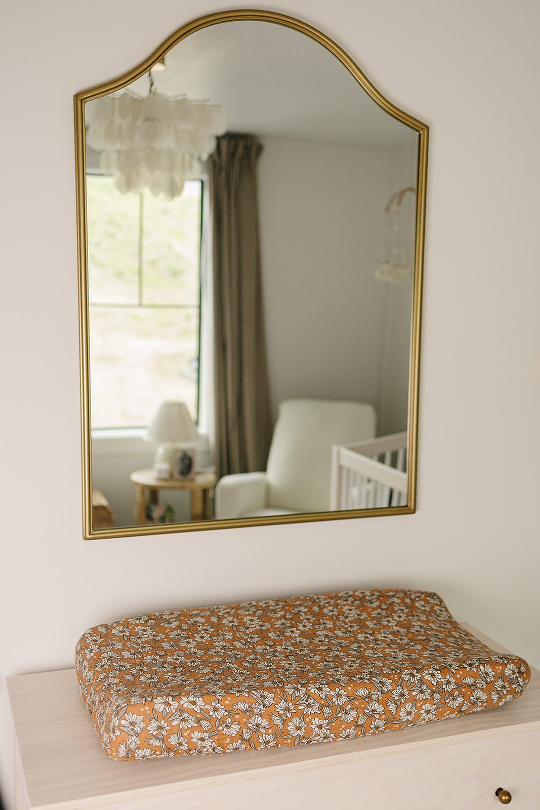 Mebie Baby Magnolia Muslin Changing Pad Cover - 