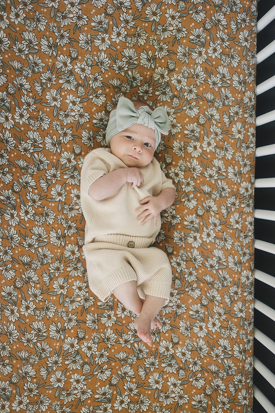 Mebie Baby Magnolia Muslin Crib Sheet - 