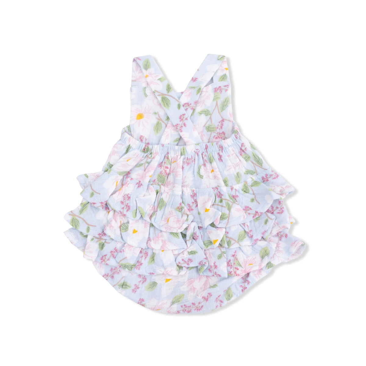 Angel Dear Magnolias - Ruffle Sunsuit - 