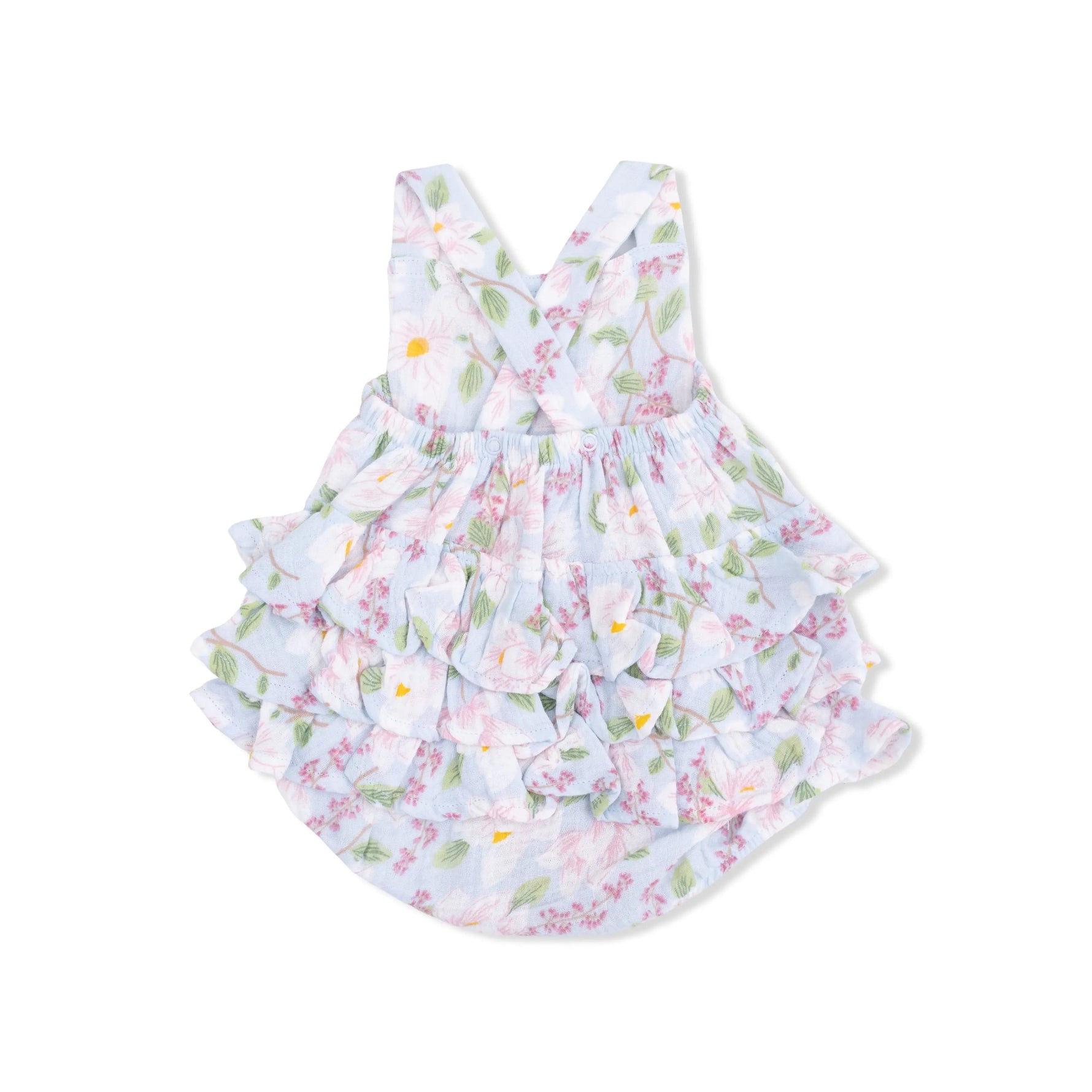 Angel Dear Magnolias - Ruffle Sunsuit - 