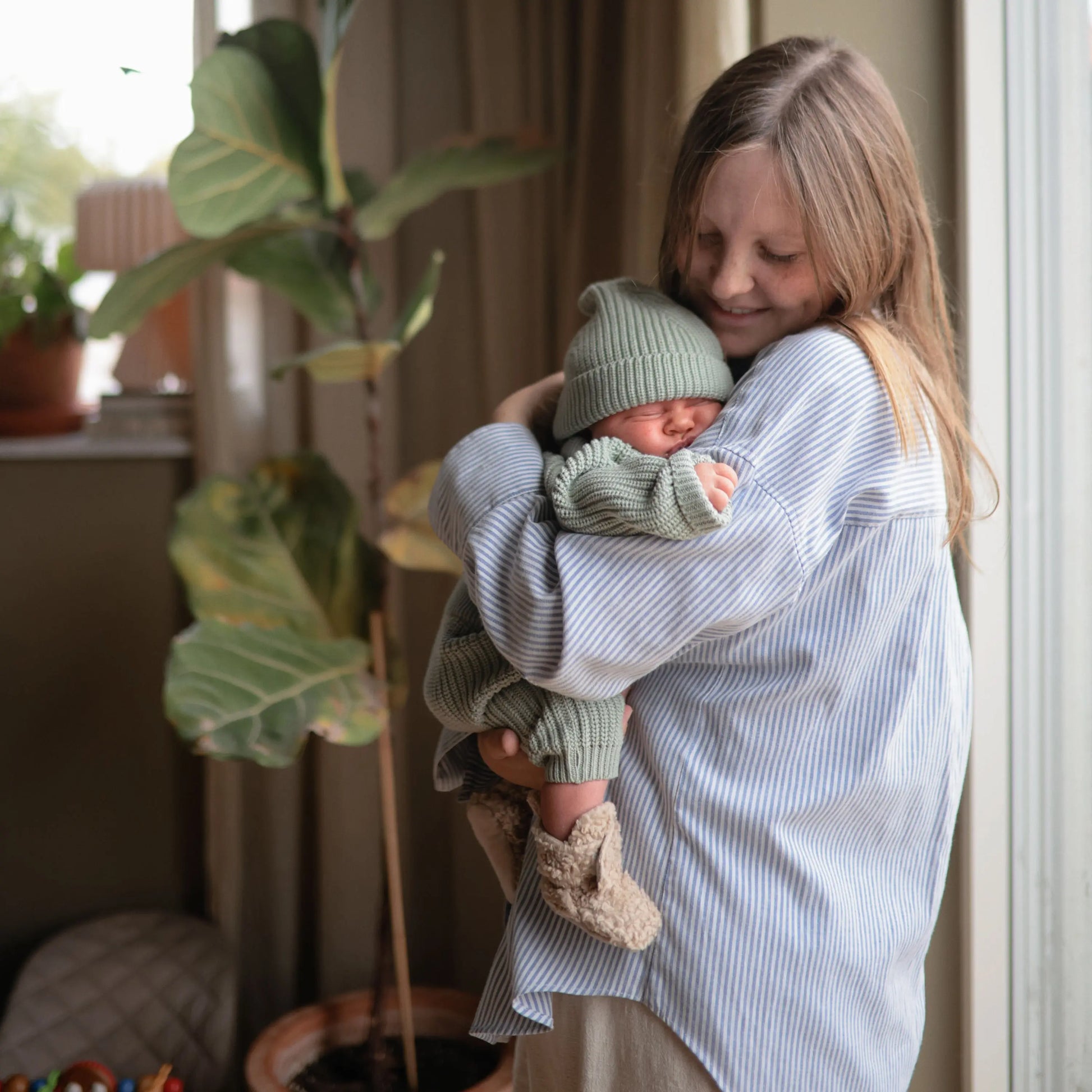 Organic Cotton Chunky Knit Sweater for Baby Mushie