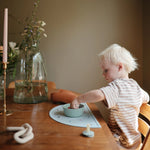 Mushie Silicone Toddler Starter Spoons Non Toxic Food Grade Gentle on Gums Easy Grip Handle - Home & Garden > Kitchen & Dining > Tableware > Flatware > Spoons silicone tableware