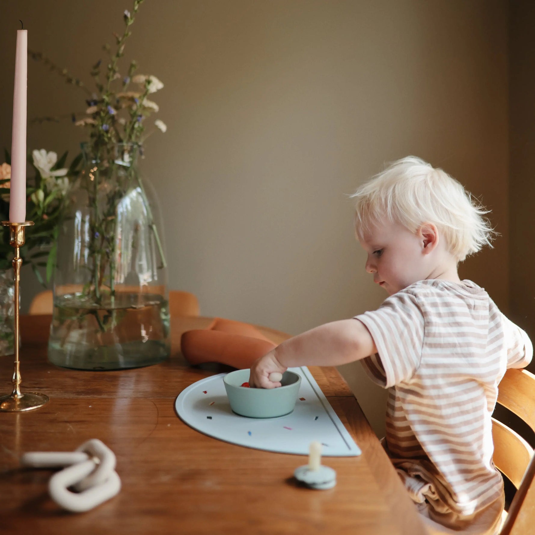 Mushie Silicone Toddler Starter Spoons Non Toxic Food Grade Gentle on Gums Easy Grip Handle - Home & Garden > Kitchen & Dining > Tableware > Flatware > Spoons silicone tableware