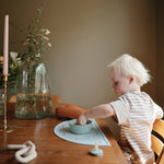 Mushie Silicone Placemat for Kids Durable and Easy to Clean Food Grade Silicone Stylish Design - Home & Garden > Linens & Bedding > Table Linens > Placemats silicone mat