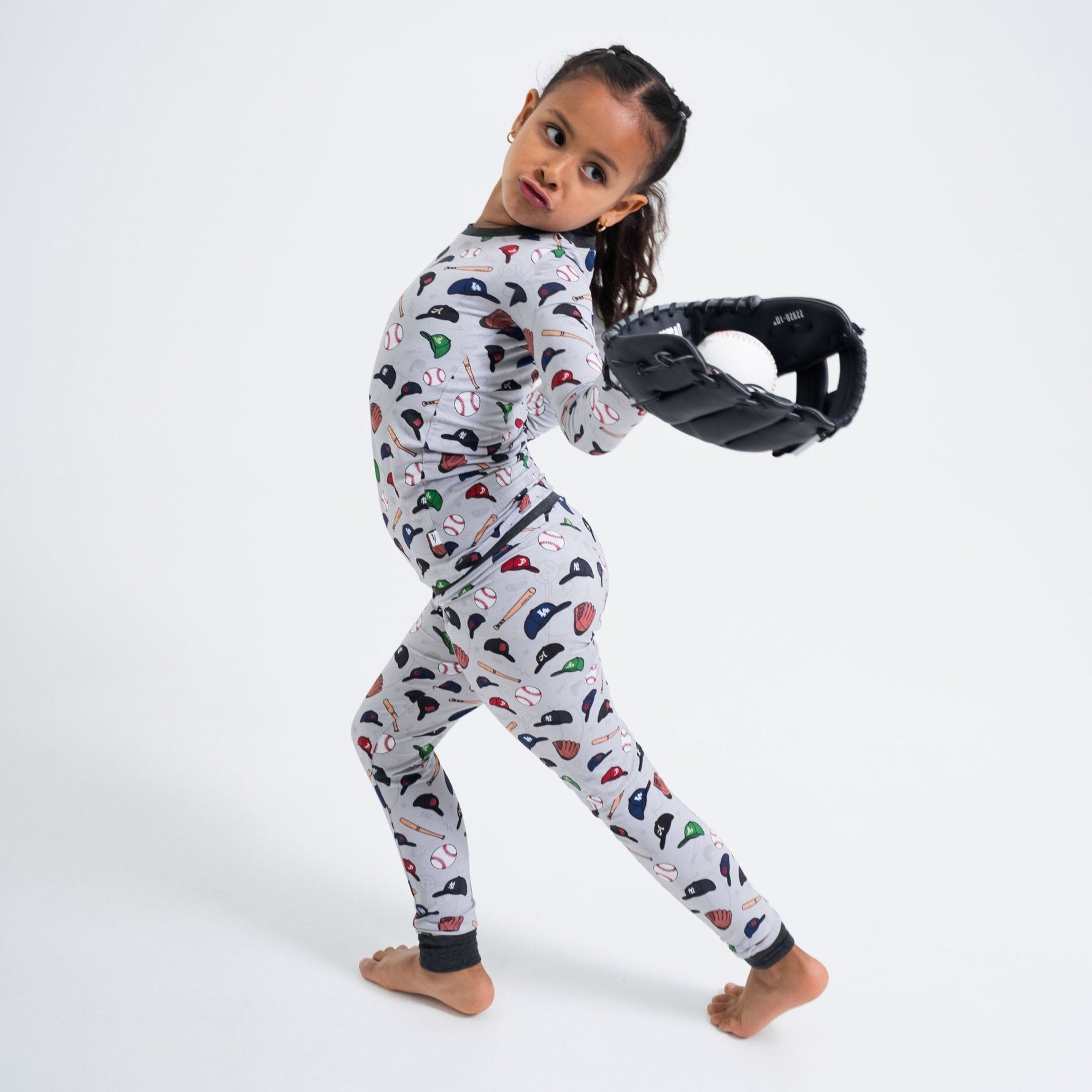Bam & Stitch Major League Buddies Long Sleeve Pajamas - 