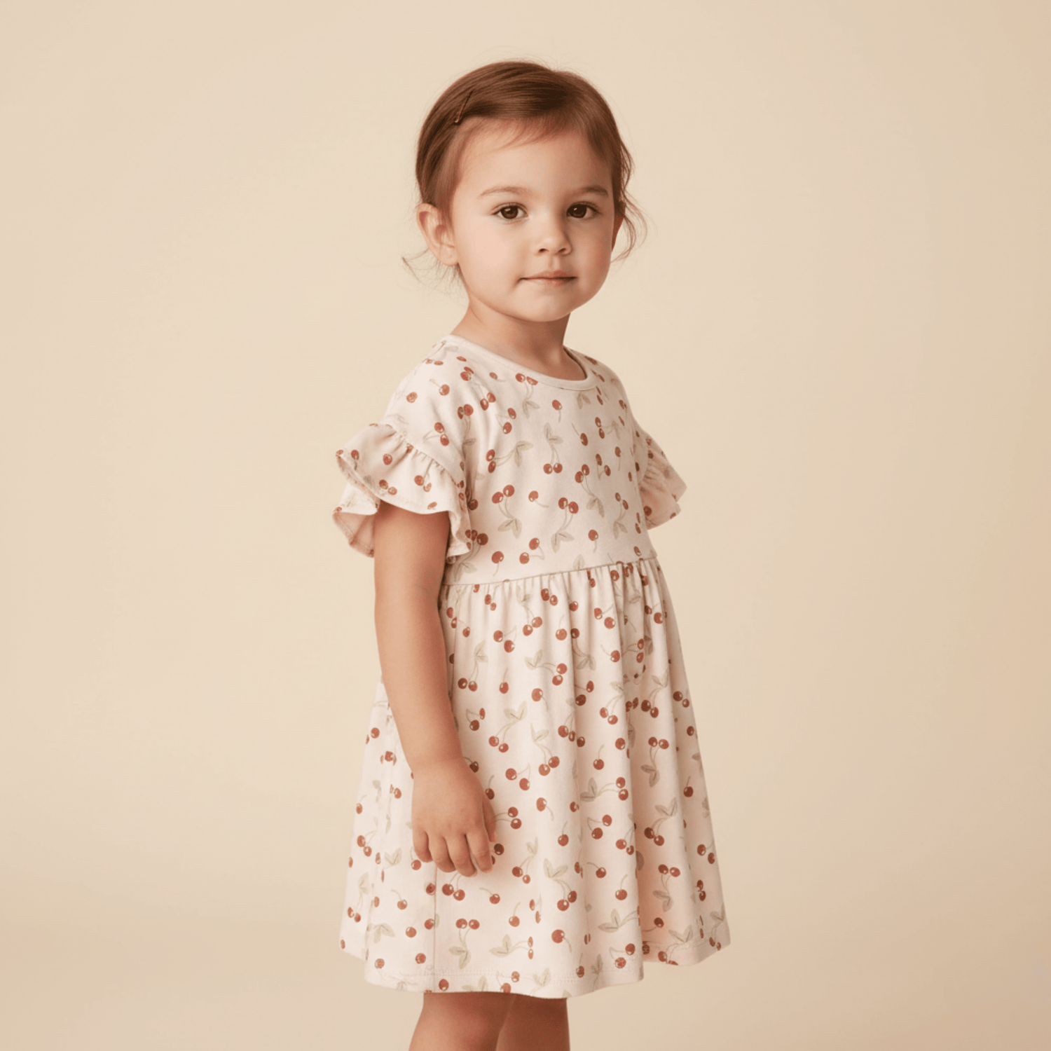 Organic Dolman Sleeve Dress - Cherry - Sleeve, Shoulder, Baby & Toddler Clothing, Dress, Day Dress | Everetts Place