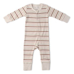 Makemake Organics Makemake Organics 2 - Way Zip Romper Terra Stripes