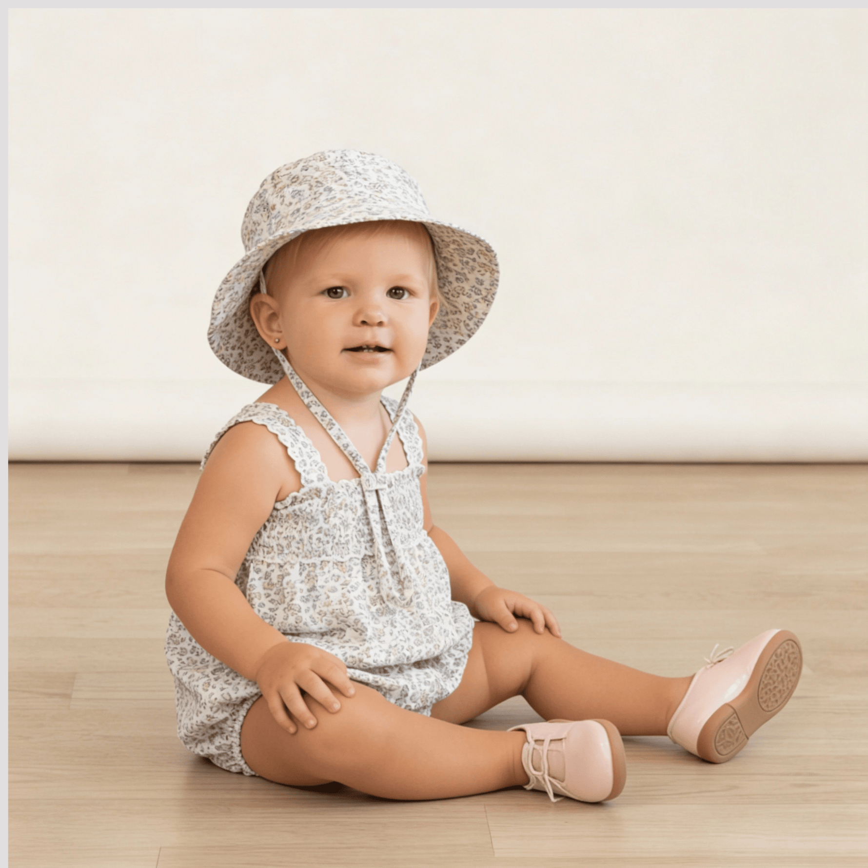 Makemake Organics Makemake Organics Baby Bucket Hat Breathable Organic Cotton