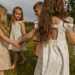 Makemake Organics Makemake Organics Baby Dress Cutout Back Ice Cream Print Breathable Interlock Fabric