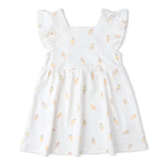 Makemake Organics Makemake Organics Baby Dress Cutout Back Ice Cream Print Breathable Interlock Fabric
