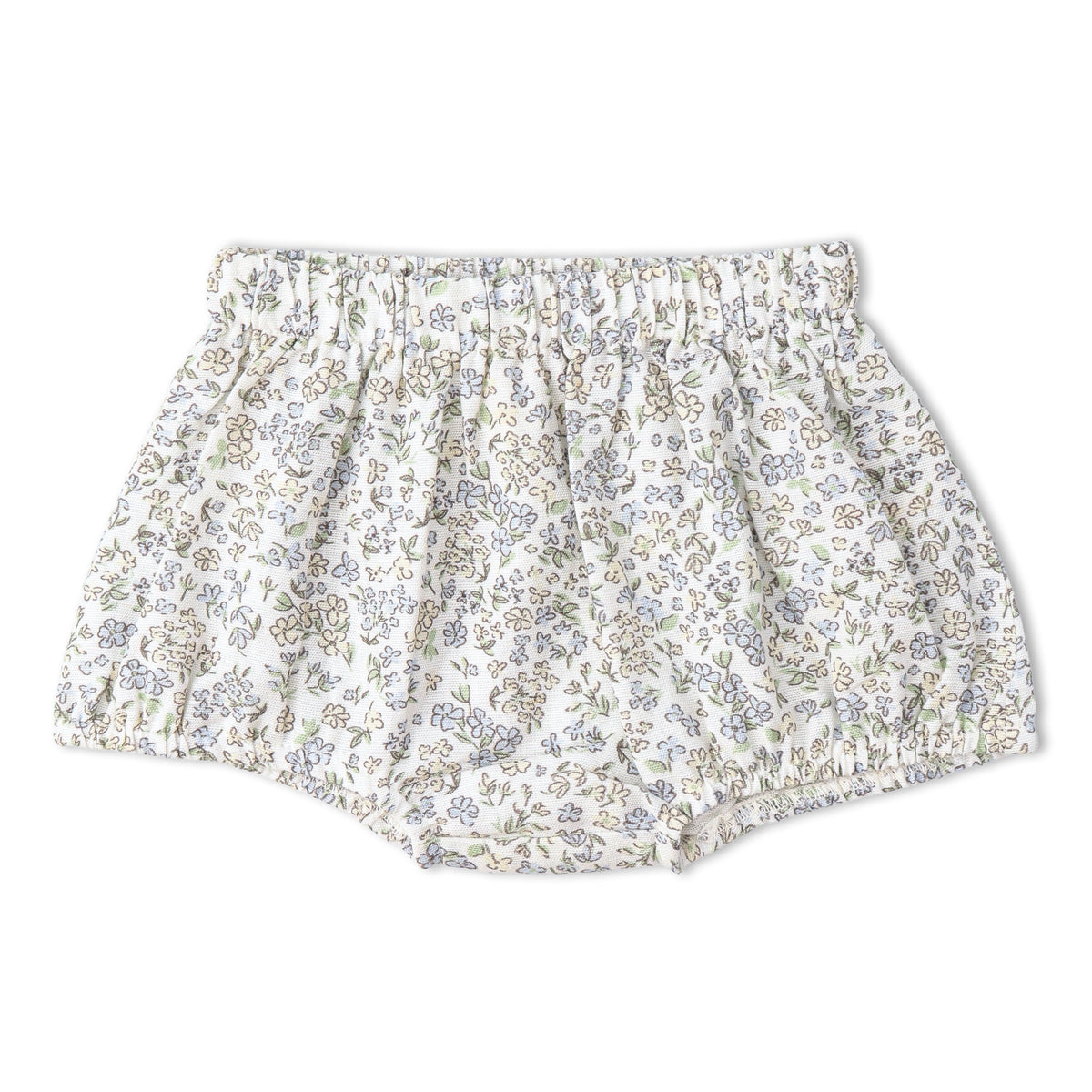 Makemake Organics Makemake Organics Baby Outfit Scalloped Top And Bloomers Two Piece Set Lavender Linen - Cotton Blend