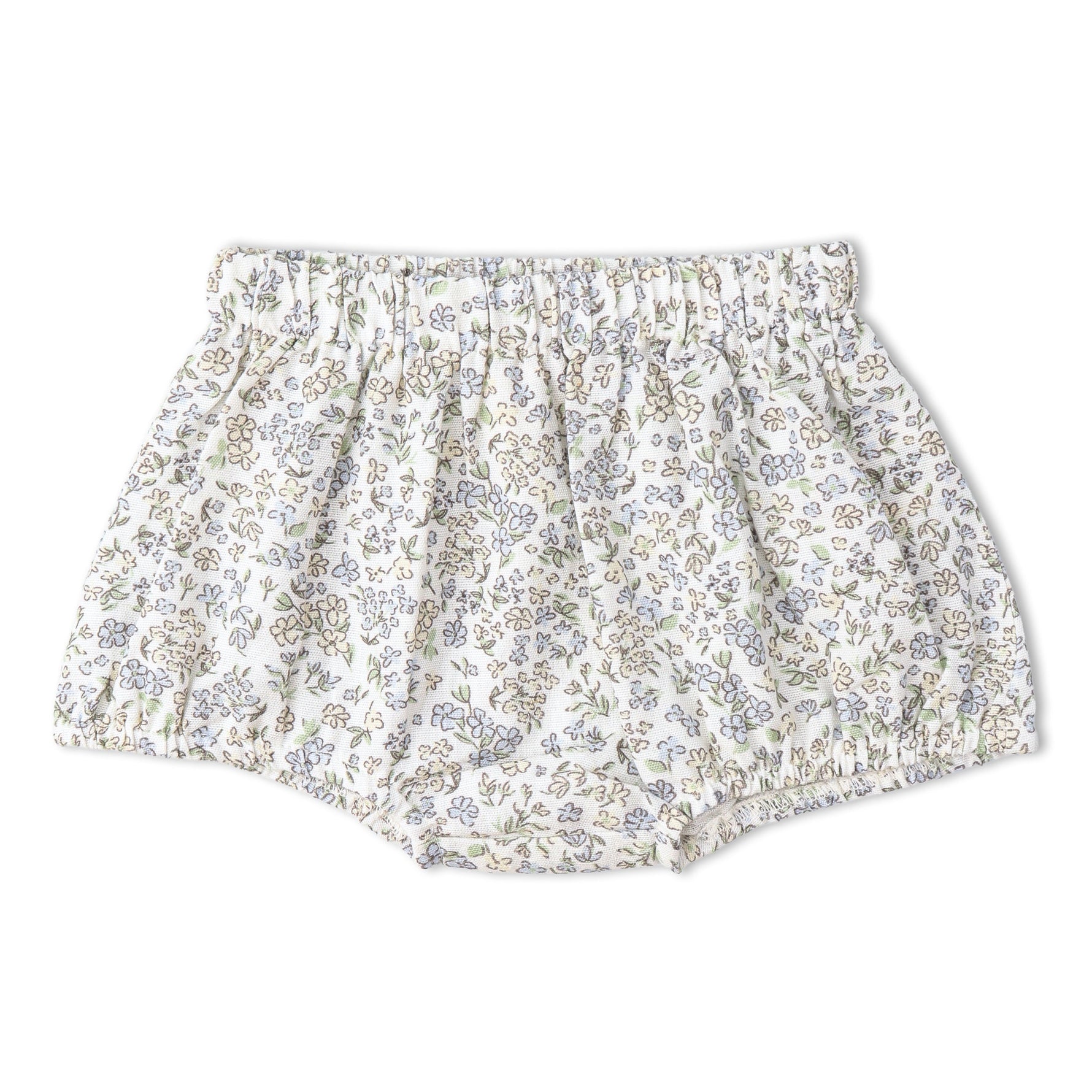 Makemake Organics Makemake Organics Baby Outfit Scalloped Top And Bloomers Two Piece Set Lavender Linen - Cotton Blend