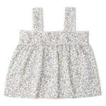 Makemake Organics Makemake Organics Baby Outfit Scalloped Top And Bloomers Two Piece Set Lavender Linen - Cotton Blend