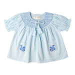 Makemake Organics Makemake Organics Baby Smocked Top And Shorts Set In Organic Cotton Soft Breathable Summer Wear