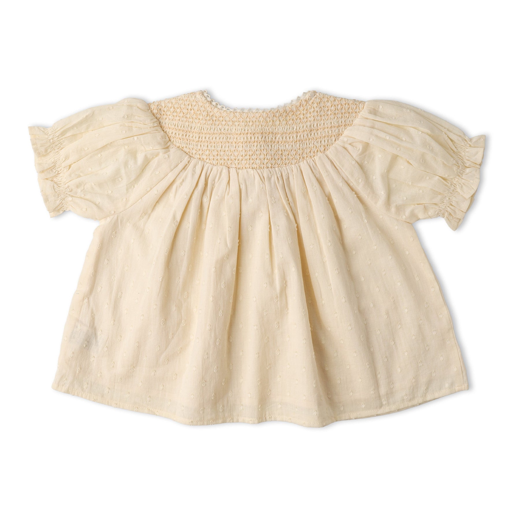 Makemake Organics Makemake Organics Baby Smocked Top And Shorts Set With Embroidered Pocket Soft Organic Cotton
