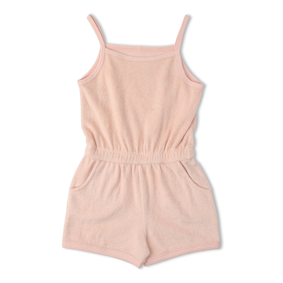 Makemake Organics Makemake Organics Baby Tank Romper With Soft Terry Fabric Pull On For Beach Days Breathable Comfort