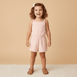 Makemake Organics Makemake Organics Baby Tank Romper With Soft Terry Fabric Pull On For Beach Days Breathable Comfort