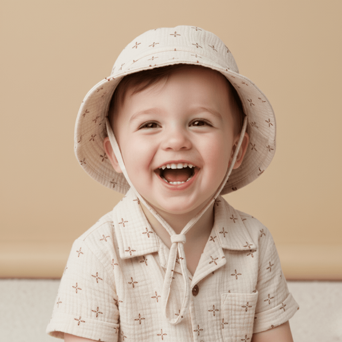 Makemake Organics Makemake Organics Bucket Sun Hat Breathable Cotton Babies