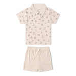 Makemake Organics Makemake Organics Collar Tee And Shorts Set UltraSoft Organic Cotton For Sunny Days