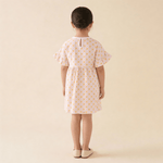 Makemake Organics Makemake Organics Dolman Sleeve Dress With Soft Organic Cotton And Pop Floral Print For Playtime