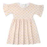 Makemake Organics Makemake Organics Dolman Sleeve Dress With Soft Organic Cotton And Pop Floral Print For Playtime