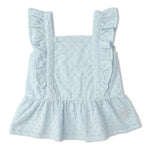 Makemake Organics Makemake Organics Eyelet Top And Shorts Set Organic Cotton For Baby Girls Breathable Comfort