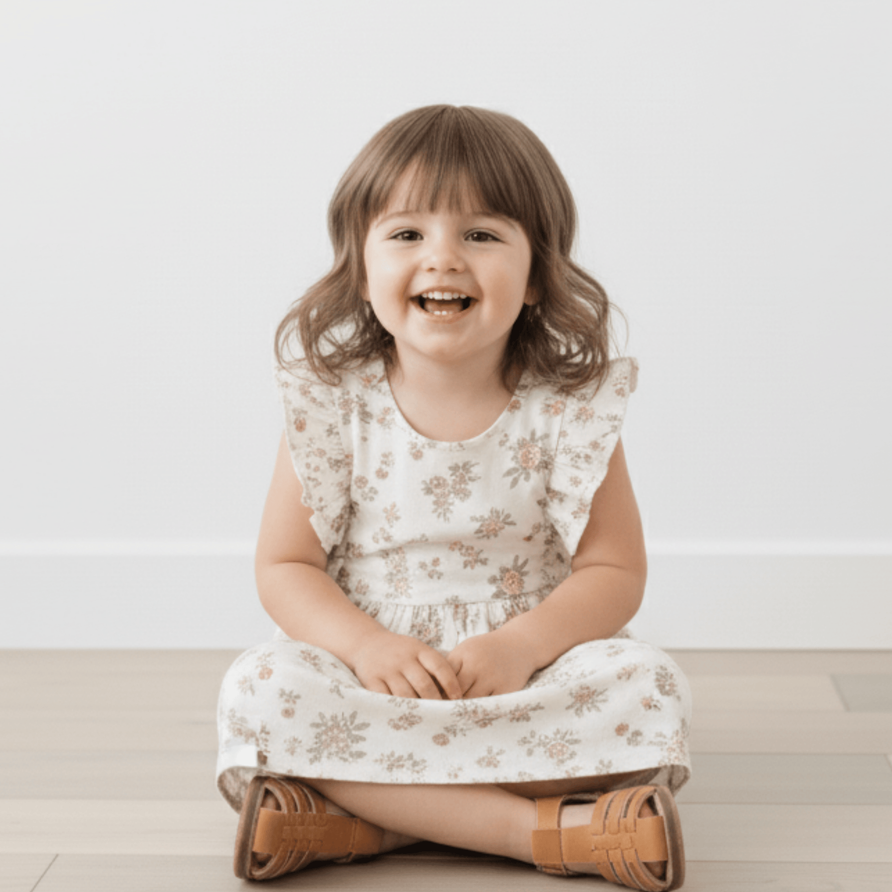 Makemake Organics Makemake Organics Flutter Dress Made From Organic Fabric For Baby Girls Soft Breathable Comfort