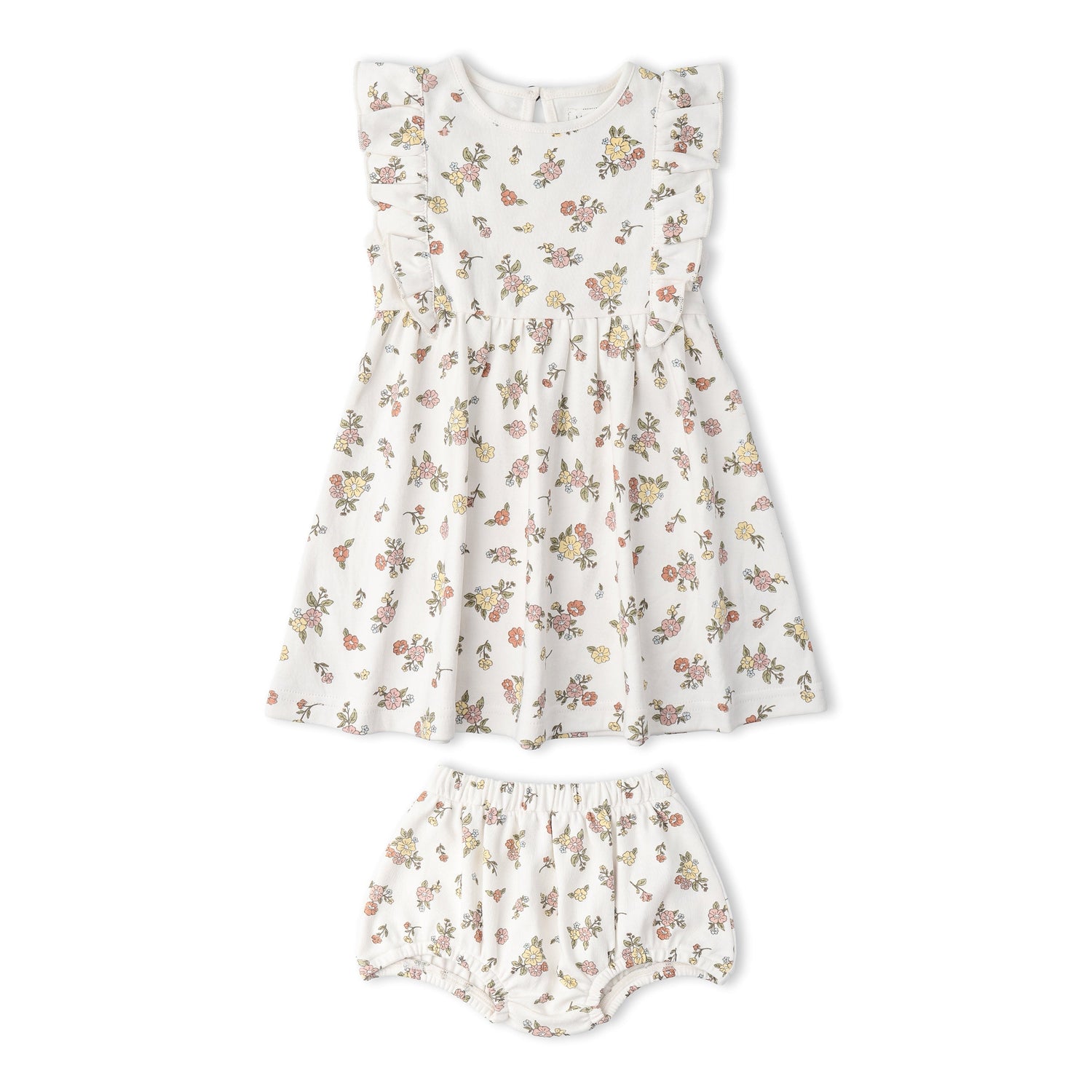 Makemake Organics Makemake Organics Flutter Dress Made From Organic Fabric For Baby Girls Soft Breathable Comfort