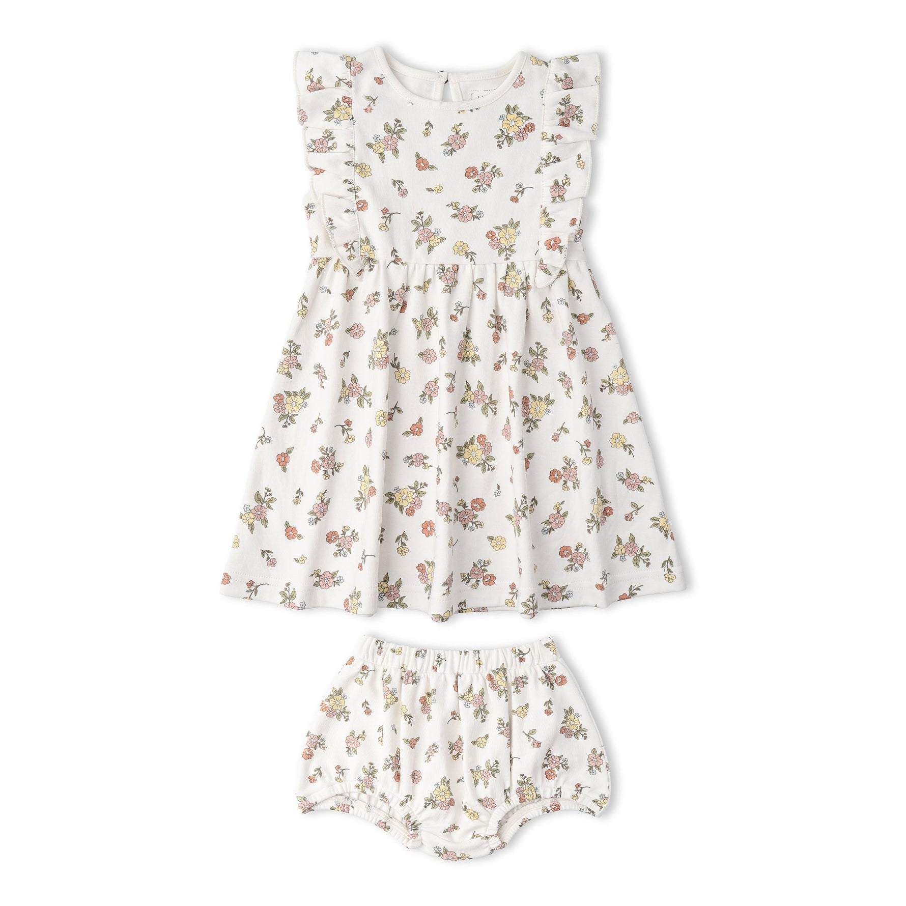 Makemake Organics Makemake Organics Flutter Dress Made From Organic Fabric For Baby Girls Soft Breathable Comfort