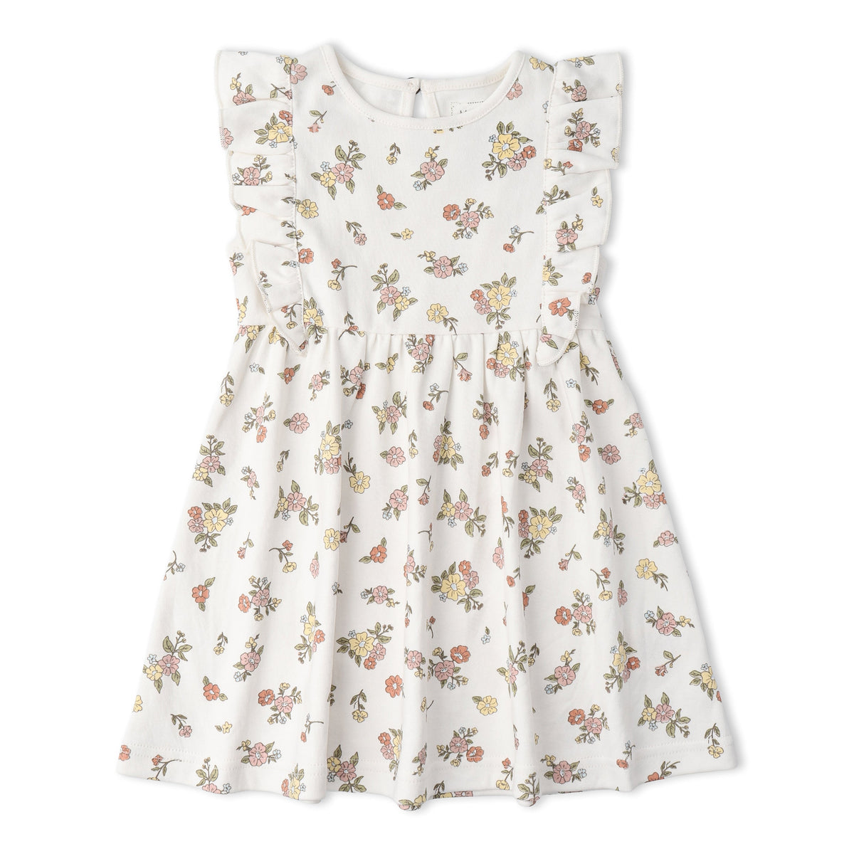Makemake Organics Makemake Organics Flutter Dress Made From Organic Fabric For Baby Girls Soft Breathable Comfort