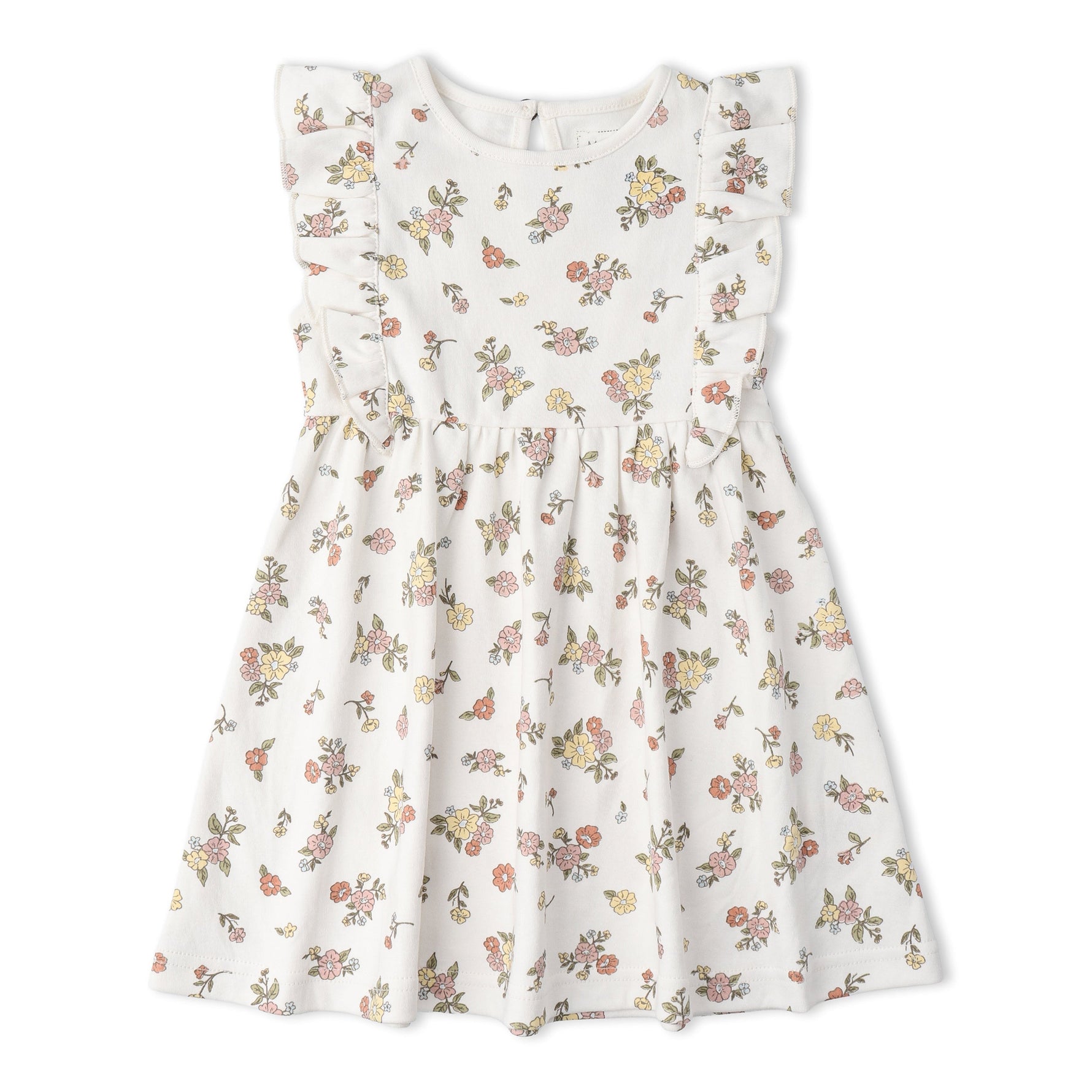 Makemake Organics Makemake Organics Flutter Dress Made From Organic Fabric For Baby Girls Soft Breathable Comfort