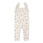 Makemake Organics Makemake Organics Flutter Romper Organic Cotton With Delicate Flutter Sleeves For Babies