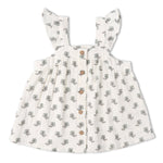 Makemake Organics Makemake Organics Flutter Top And Shorts Set Organic Cotton Muslin For Kids Two Piece Summer Outfit
