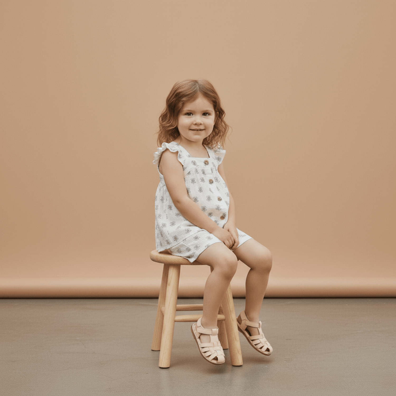 Organic Flutter Top & Shorts Set - Poppy - Baby & Toddler Clothing, Dress, Child, Pink, Blond | Everetts Place