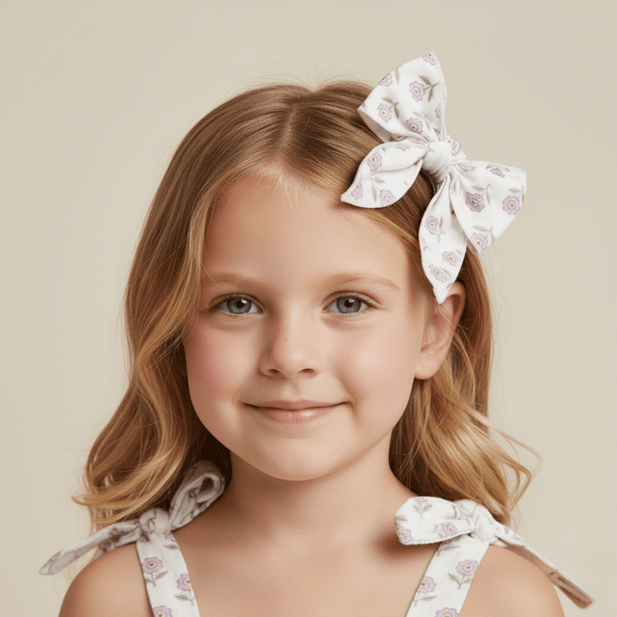 Makemake Organics Makemake Organics Hair Bow Clip Lavender For Baby Girls