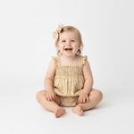 Makemake Organics Makemake Organics Hair Bow Clip Linen Floral Print