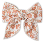 Makemake Organics Makemake Organics Hair Bow Clip Sienna Earth Tone For Girls Soft Durable Hair Accessory