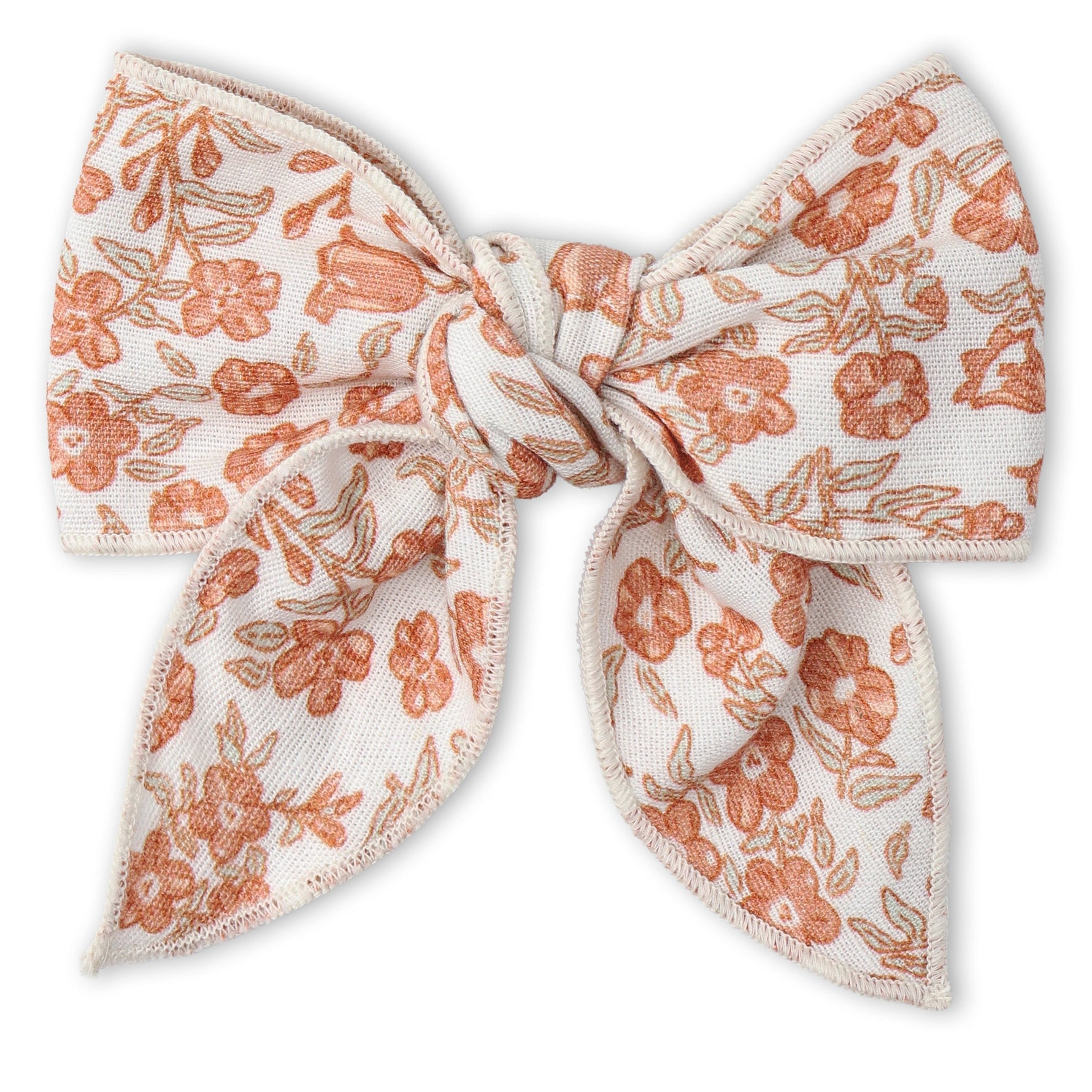 Makemake Organics Makemake Organics Hair Bow Clip Sienna Earth Tone For Girls Soft Durable Hair Accessory