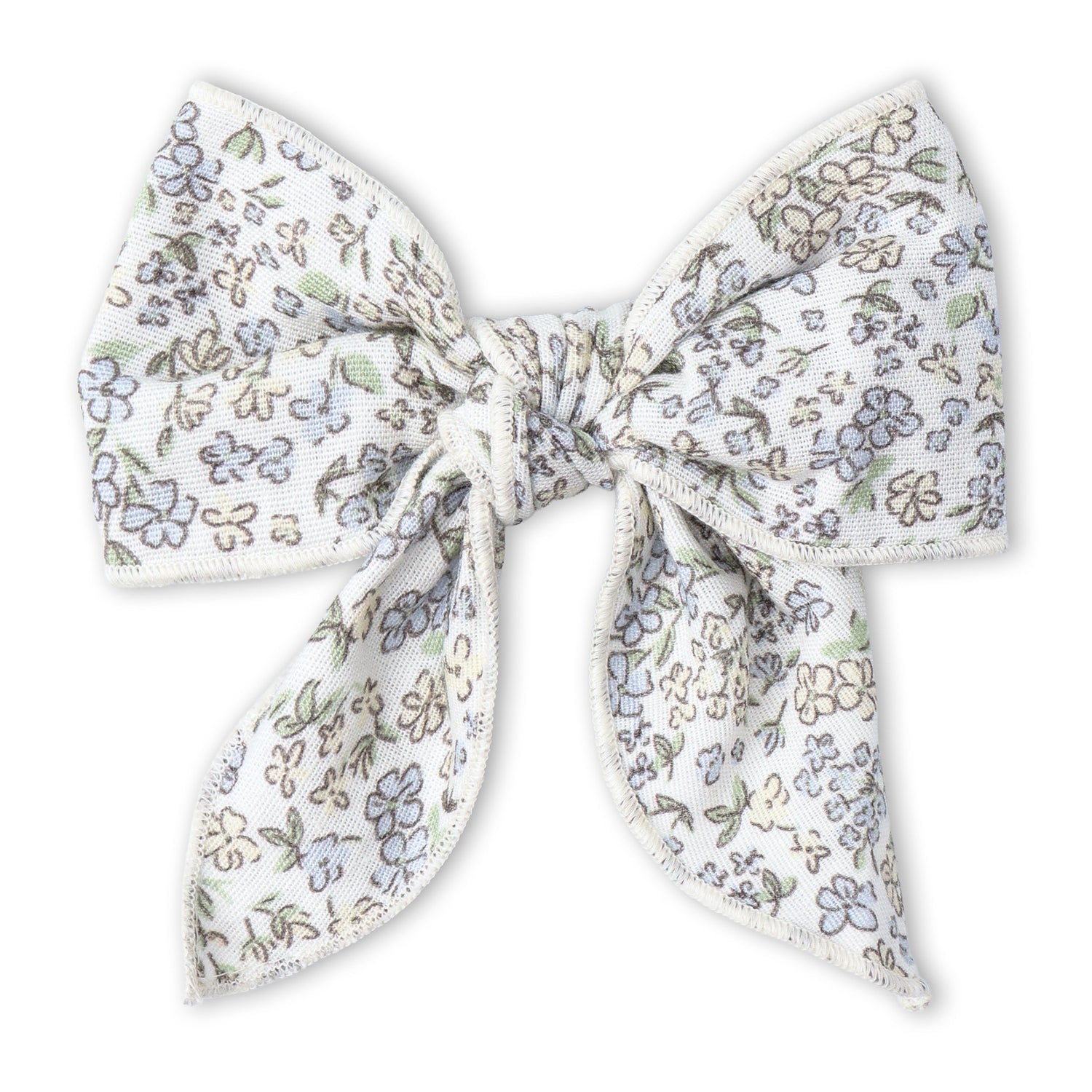 Makemake Organics Makemake Organics Hair Bow Clip With Tulle Floral For Girls Premium Hair Accessory