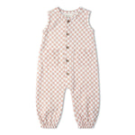 Makemake Organics Makemake Organics Jumpsuit With Wooden Buttons For Babies And Toddlers Organic Cotton Muslin