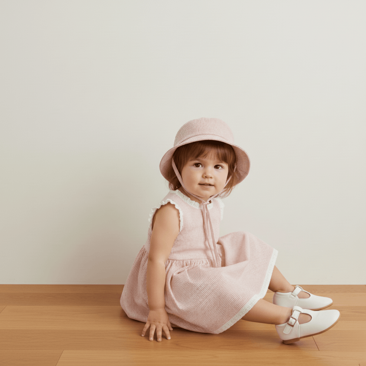 Makemake Organics Makemake Organics Organic Baby Bucket Sun Hat With Wide Brim Cotton For Outdoor Play