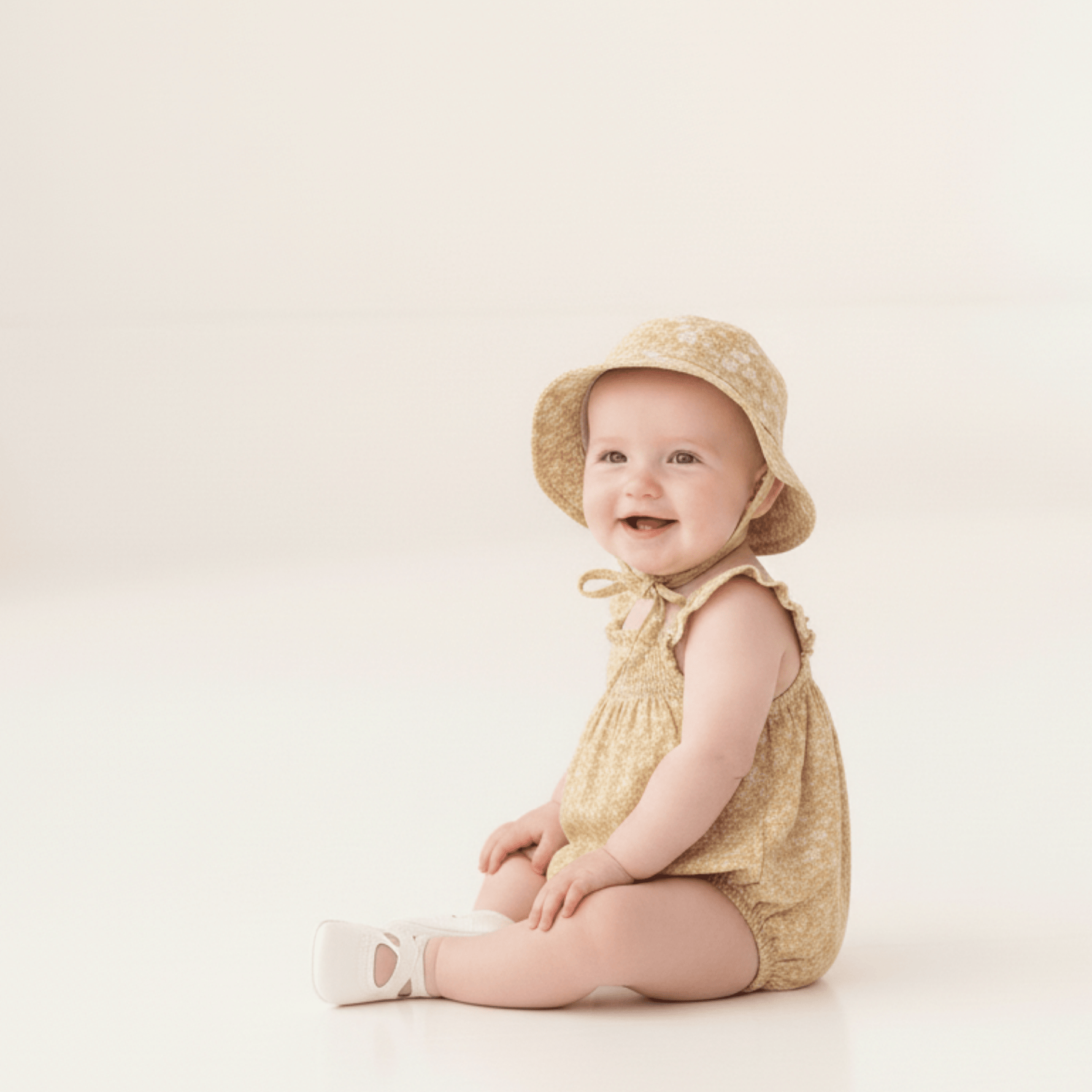 Makemake Organics Makemake Organics Organic Bucket Sun Hat For Babies And Toddlers Organic Cotton Wide Brim