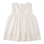 Makemake Organics Makemake Organics Organic Cotton Eyelet Top And Pant Set