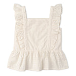 Makemake Organics Makemake Organics Organic Cotton Eyelet Top And Shorts Set For Babies Flutter Silhouette