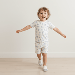 Makemake Organics Makemake Organics Organic Cotton Toddler Tee and Shorts Set Coastal Print Soft Relaxed Fit