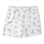 Makemake Organics Makemake Organics Organic Cotton Toddler Tee and Shorts Set Coastal Print Soft Relaxed Fit