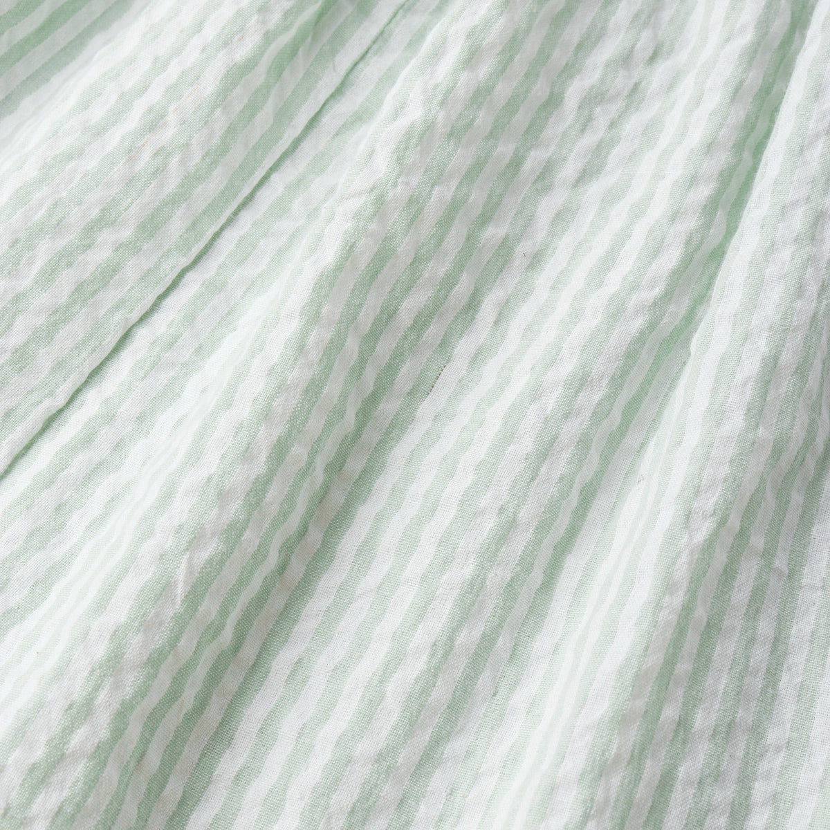 Makemake Organics Makemake Organics Organic Cross Back Toddler Dress In Seersucker Lightweight Summer Playwear