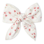 Makemake Organics Makemake Organics Organic Hair Bow Clip Pink Bloom